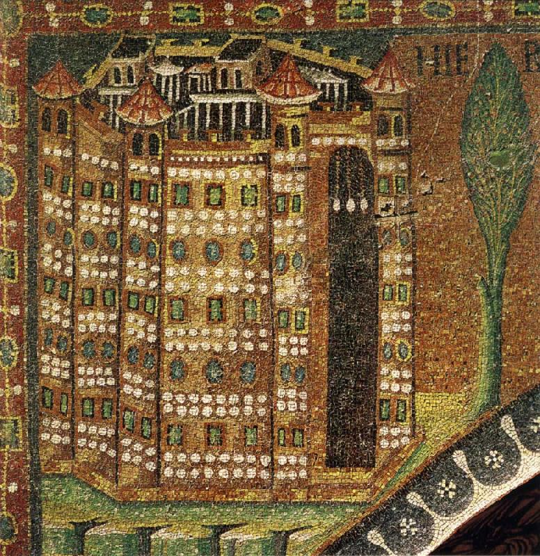 unknow artist Mosaic in the church of San vital, Ravenna, Italy Spain oil painting art